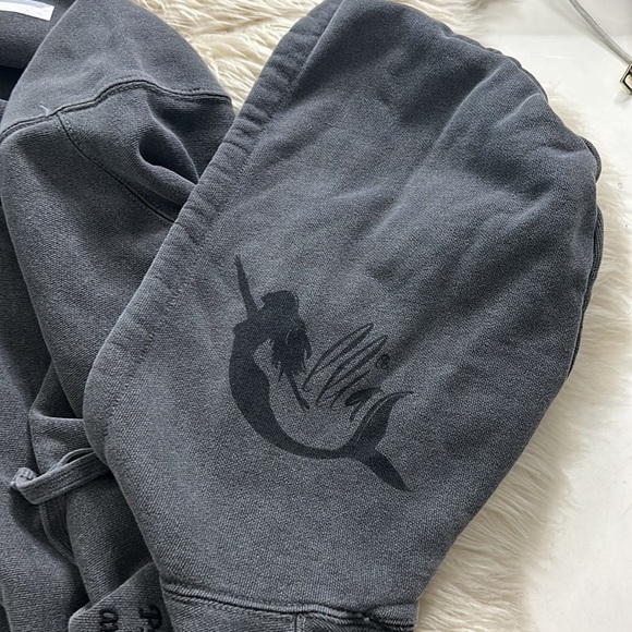 LLIA COLLECTION Psycho and you love it grey hooded sweatshirt small adult - Picture 7 of 10